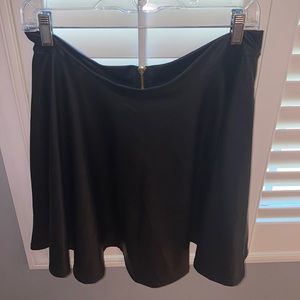 Leather Skater Skirt